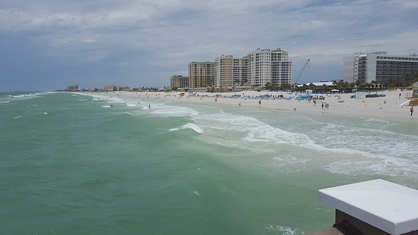 Ausblick auf den Sandstrand