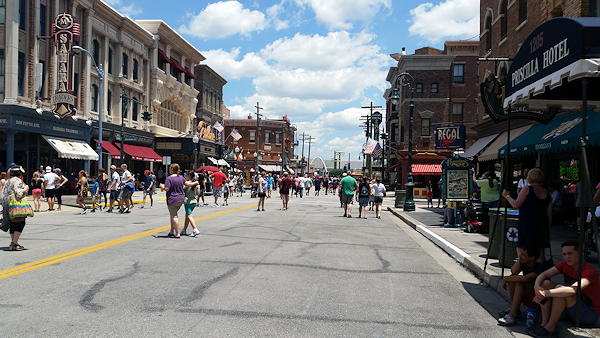 Seitenstraße in den Universal Studios