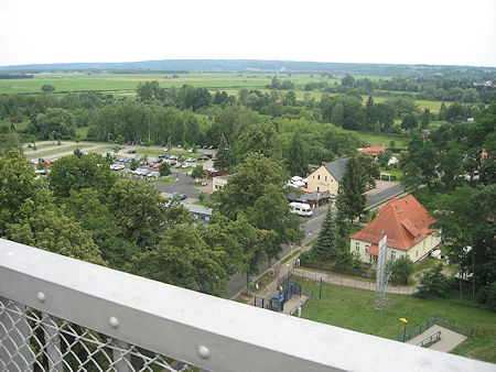 Landschaftlicher Ausblick ins Oderland vom Hebewerk aus